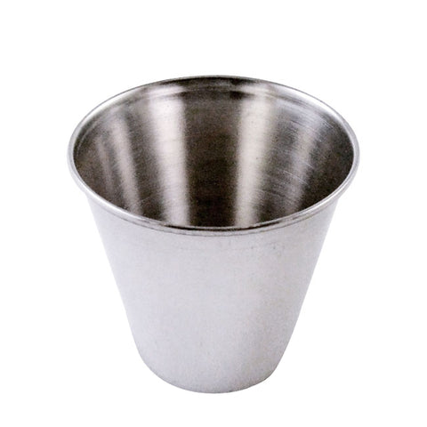 Omcan 80823 - 4 oz Stainless Steel Sauce Cup – Pack of 12
