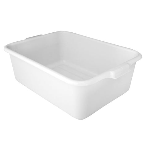 Omcan 80894 - 21.5″ x 15.5″ x 7″ Standard Polypropylene White Bus Box