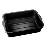 Omcan 81000 - 21.5″ x 15.5″ x 5″ Standard Polypropylene Black Bus Box