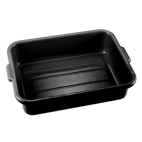 Omcan 81000 - 21.5″ x 15.5″ x 5″ Standard Polypropylene Black Bus Box