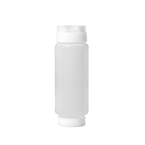 Omcan 81160 - 12 oz Clear Dual-way First In First Out Squeeze Bottle NSF