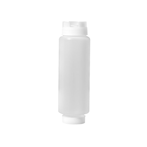 Omcan 81162 - 20 oz Clear Dual-way First In First Out Squeeze Bottle NSF