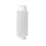 Omcan 81163 - 24 oz Clear Dual-way First In First Out Squeeze Bottle NSF