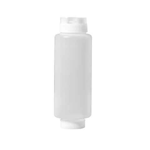 Omcan 81163 - 24 oz Clear Dual-way First In First Out Squeeze Bottle NSF