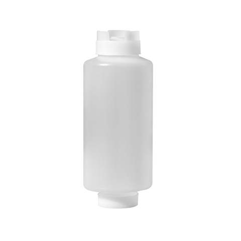 Omcan 81164 - 32 oz Clear Dual-way First In First Out Squeeze Bottle NSF