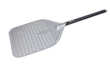 Omcan 81186 - 30” Perforated Aluminum Pizza Peel with 14” x 17-3/4” Rectangular Blade
