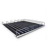 Omcan 81250 - Adjustable Gravity Feed Roller Shelf for Display Refrigerators - 23 2/3" x 22 1/5"